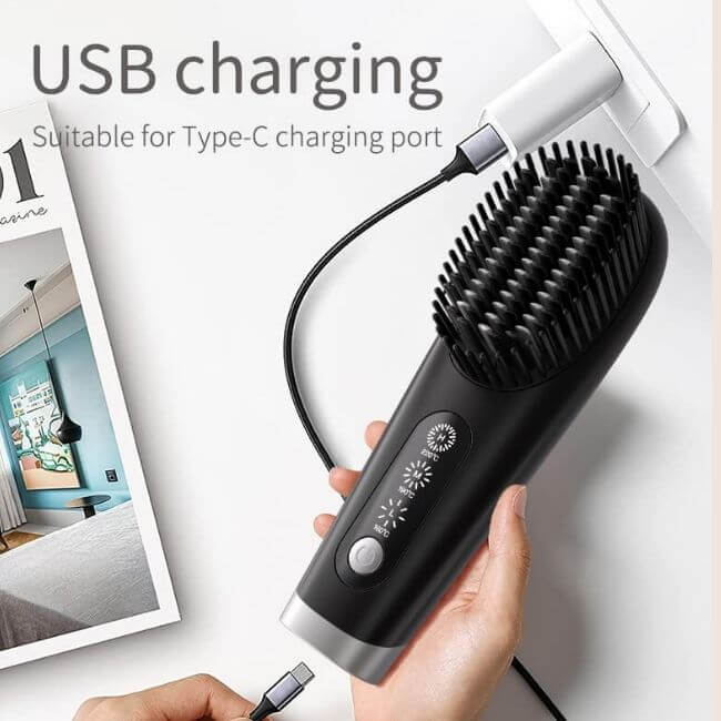 GlamAura+™ - Next-Gen Cordless Hair Straightener