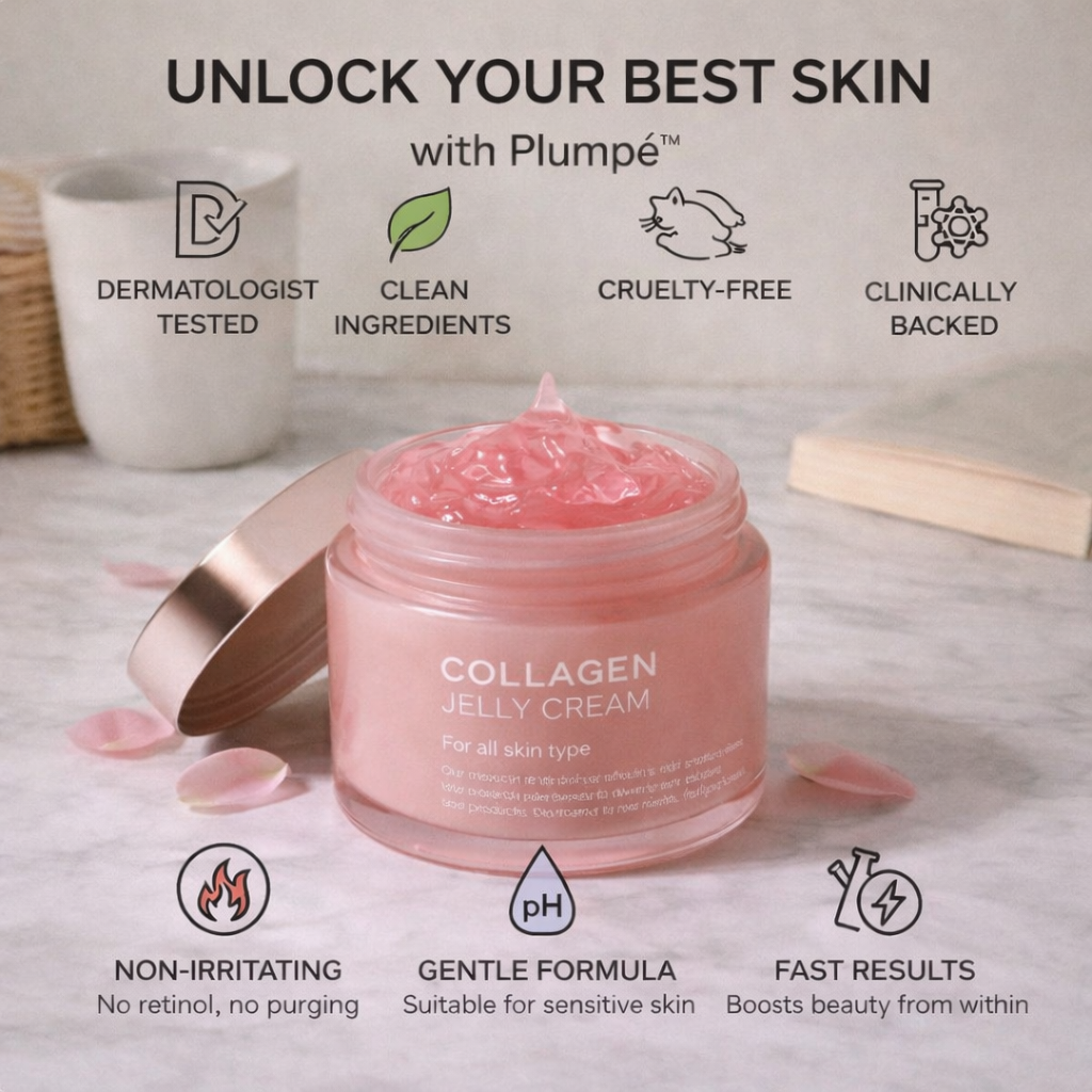 Plumpé™ – Collagen Jelly Face Cream (3.4 fl. oz / 100ml)