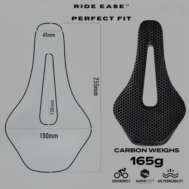 RIDE EASE™ - 3D Printed Ultimate Comfort Saddle