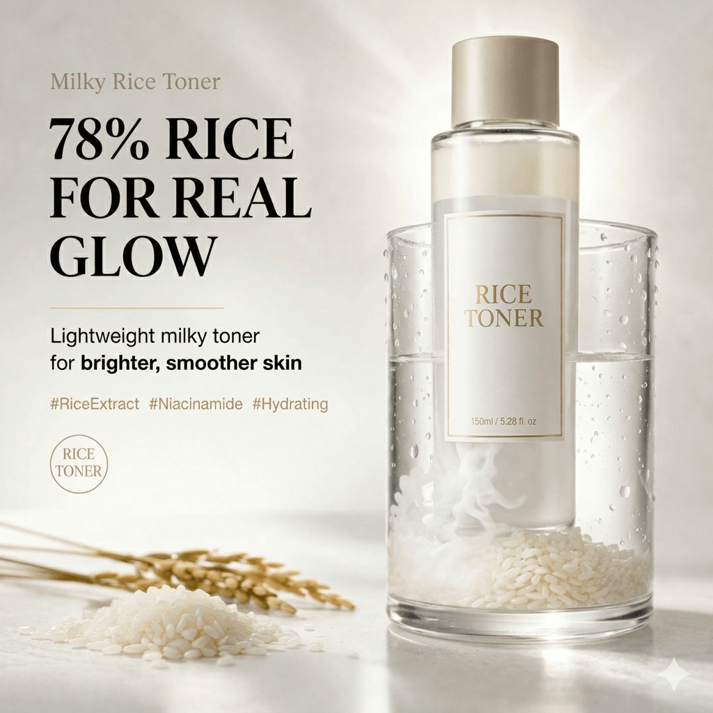 Rizé™ — Milky Brightening Rice Toner (150ml)